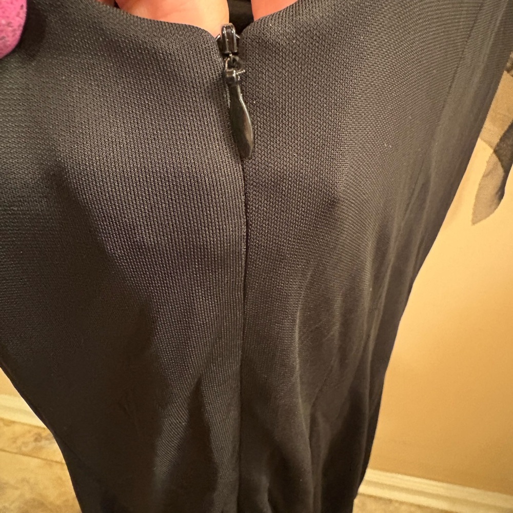 NWOT David Meister Black Embellished Maxi Dress Gown Women’s Size 8 - Picture 10 of 14
